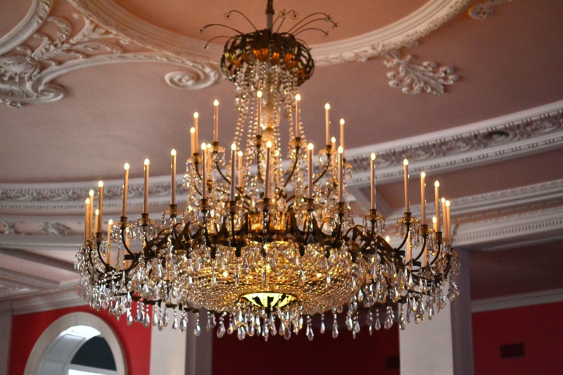 stunning antique chandelier at london historic home - chandelier cleaning for historic homes and museums